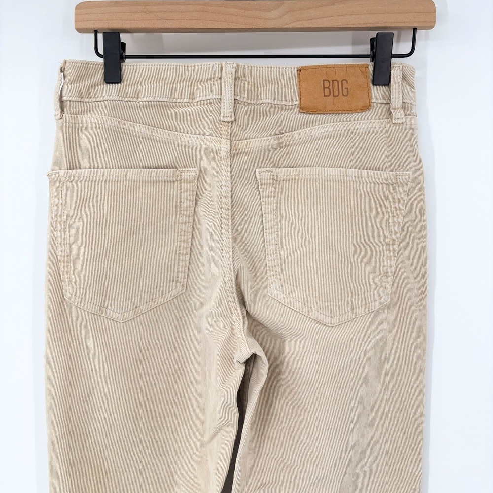 BDG Cream Corduroy Flare Pants High Rise Five Pocket Stretch Womens 28x31 - Picture 4 of 6
